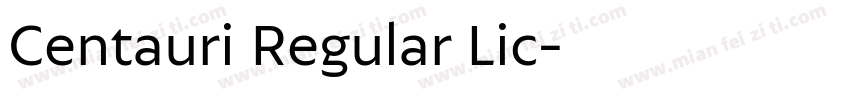 Centauri Regular Lic字体转换
